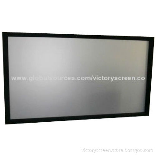 100"/16:9 Fixed Aluminum Frame Projector Screen, 0.6mm Thickness, Elegant Appearance